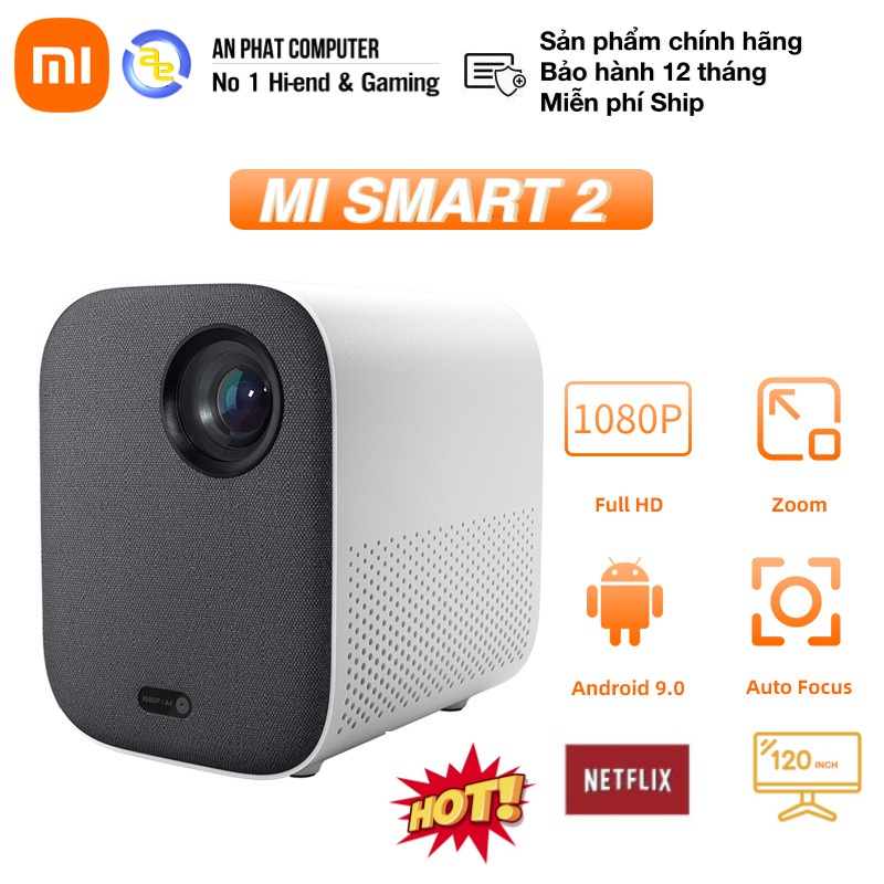 Máy chiếu Xiaomi Mi Smart Projector 2 (bản quốc tế - chính hãng DGW PP - Bảo hành 12 tháng)