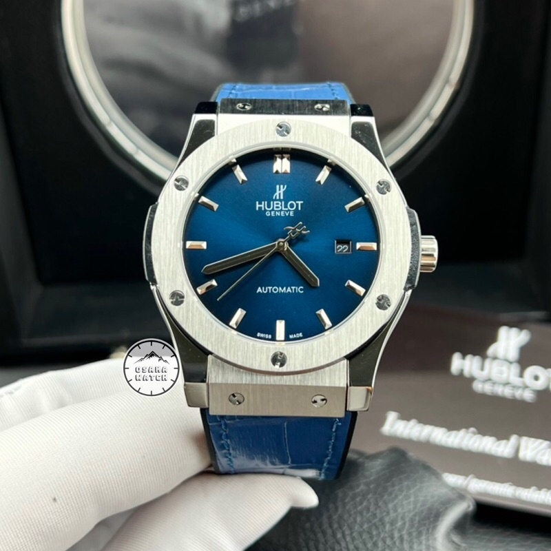 Đồng Hồ Nam Hublot Cơ Tự Động Size 42mm Class Màu Xanh Lịch Ngày Hàng Chuẩn Cao Cấp Fullbox | BigBuy360 - bigbuy360.vn