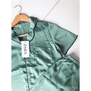 bộ pijama lửng lụa chạy viền hot hit
