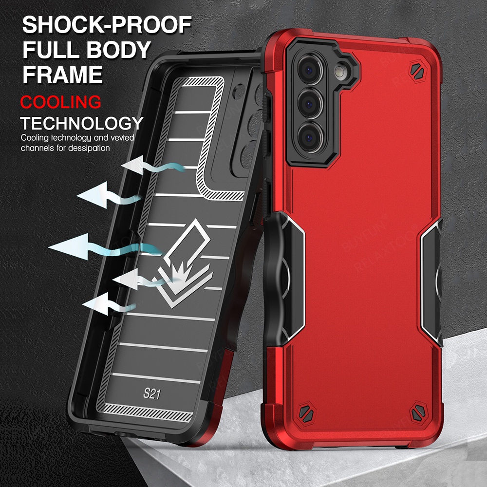 Military Grade Bumpers Armor Camera Lens Protection Back Cover phone case For Samsung Galaxy S22 Ultra 22+