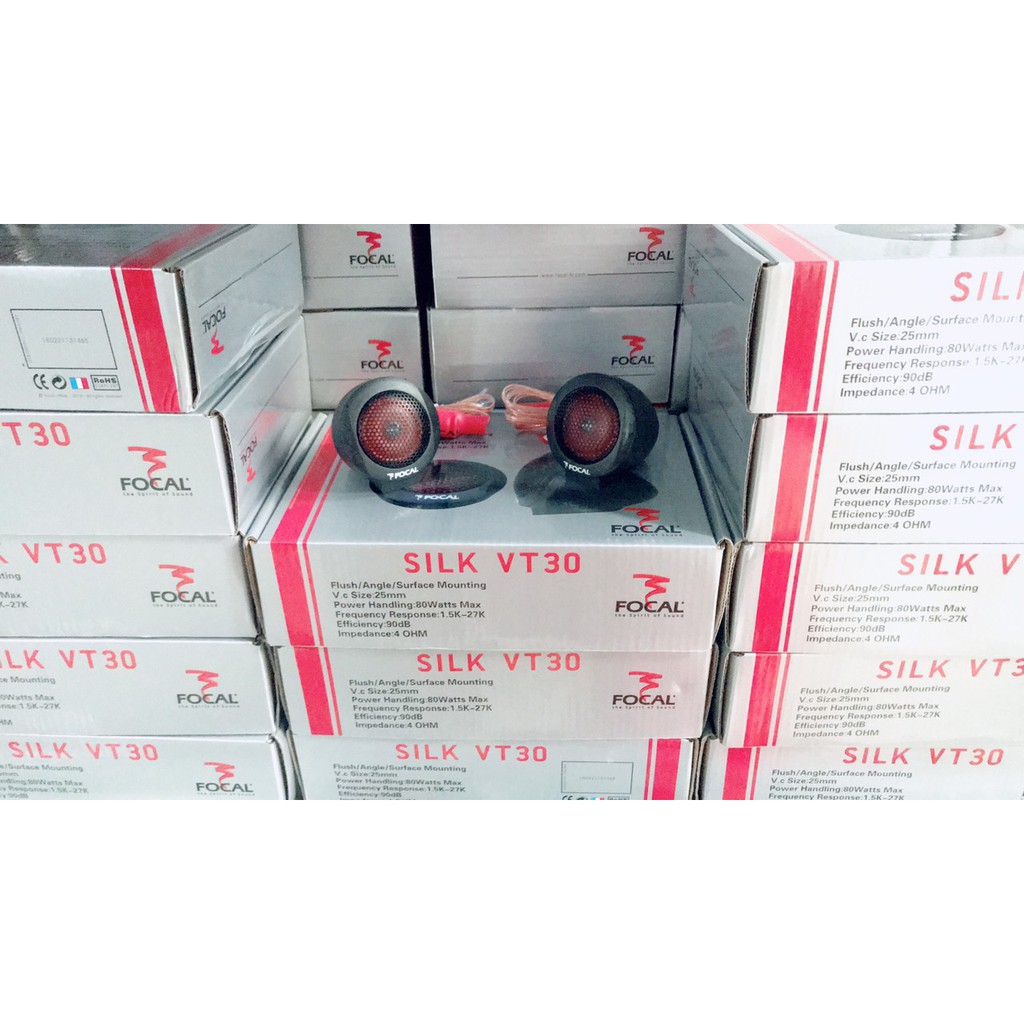 Bộ 2 LOA SIÊU TREBLE FOCAL SILK VT30 loa trép xe hơi ô tô siêu cấp