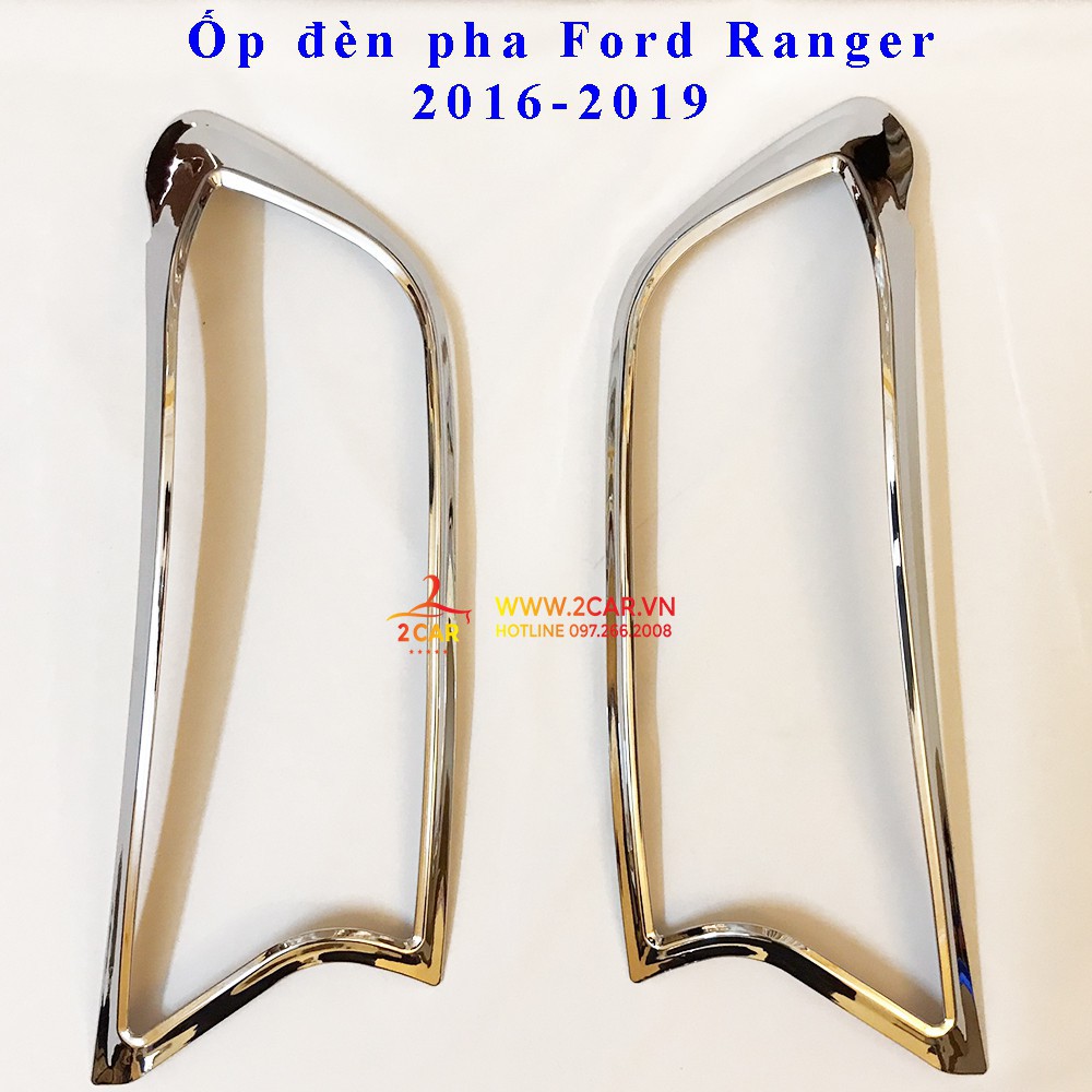 ốp viền đèn pha, hậu Ford Ranger mạ crom cao cấp