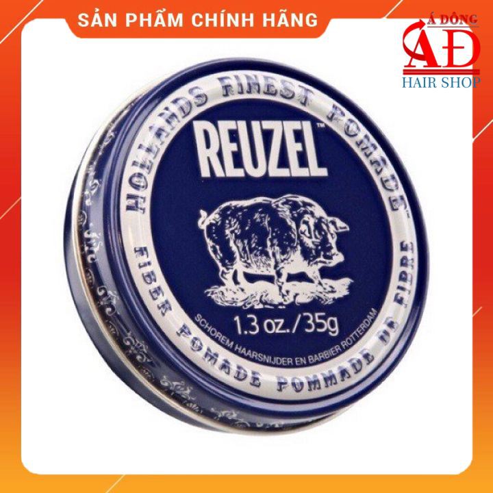 Sáp tạo kiểu tóc Reuzel Fiber Pomade giữ nếp cứng độ bóng mờ 35g (USA)