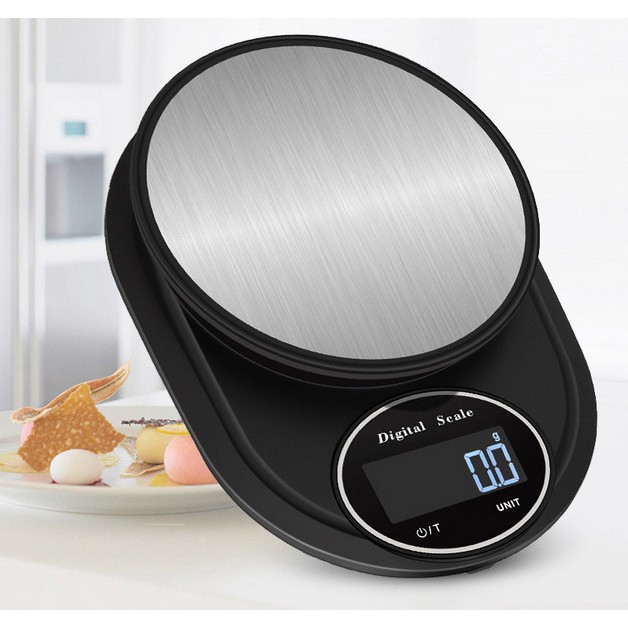 Cân điện tử nhà bếp độ chính xác cao Digital Electronic Scale cảm ứng vân tay chống nước 3KG 5KG 10KG cân nhà bếp cân th