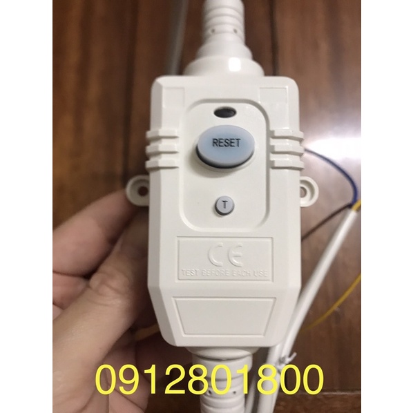 Dây chống giật bình nóng lạnh 16A 110V - 250V 30mA - Hàng Tốt