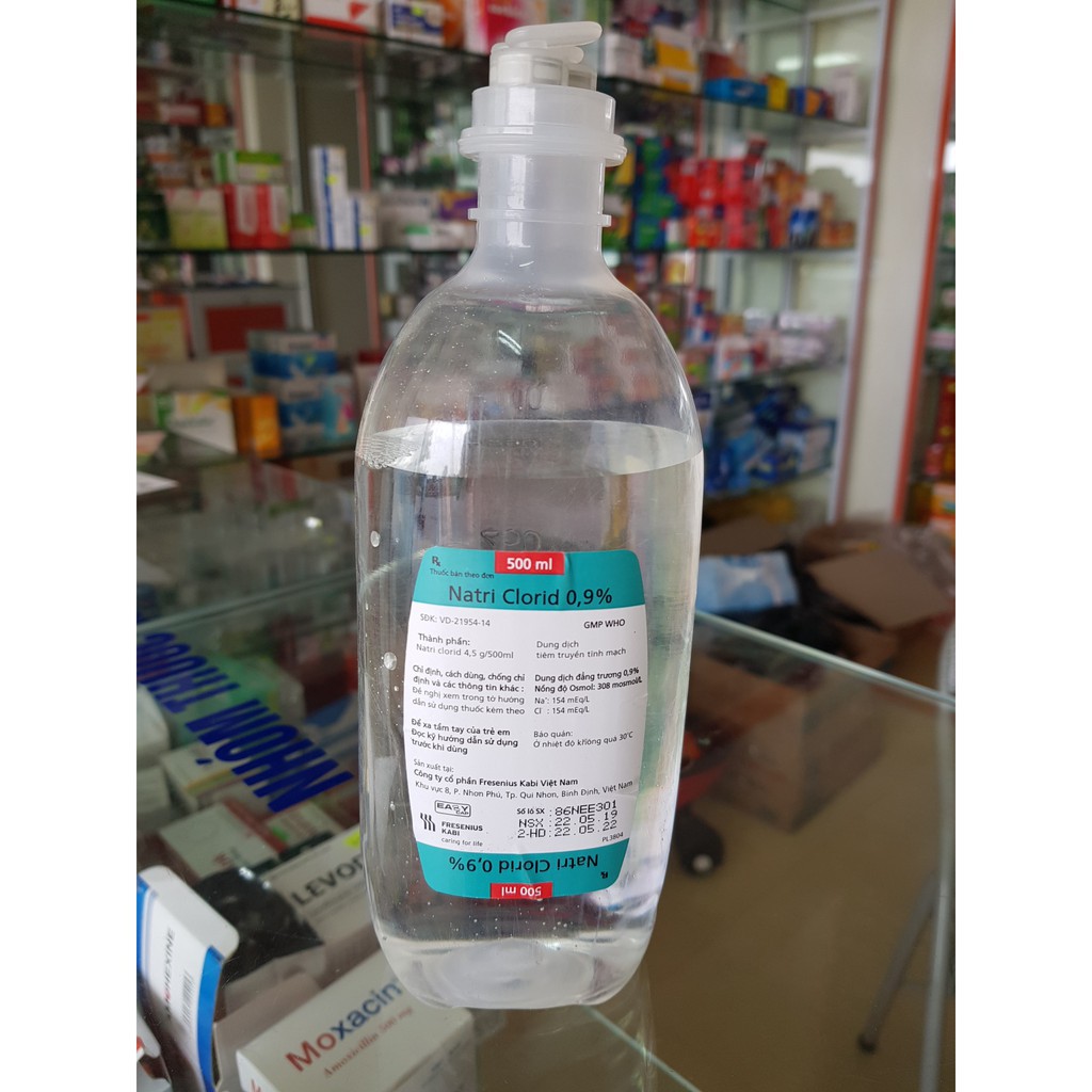 Nước muối truyền tĩnh mạch 500ml
