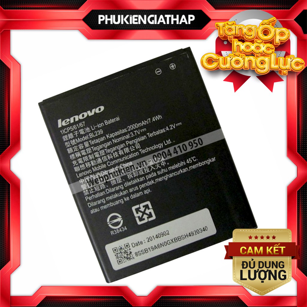 [Mã ELFLASH5 giảm 20K đơn 50K] Pin Lenovo A399 A330 A330E () - 2000mAh