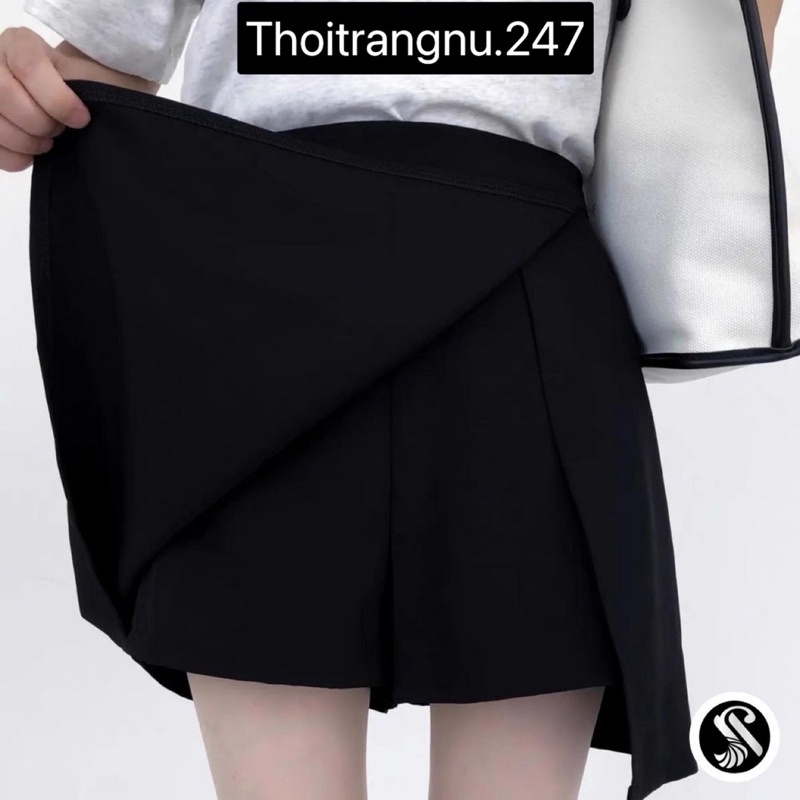 quần váy a xẻ cạnh quần short váy 188