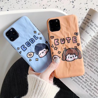 Fold Couple Casing IPhone 11 Pro Max Case Cool Boy and Cute Girl Soft Case IPhone 6 6s plus 7 8 plus x xs max xr TPU