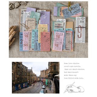 Sticker ticket dạng gập
