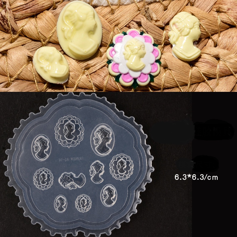 Khuôn trái tim silicon, khuôn trang trí móng hình cô gái, khuôn silicon bướm