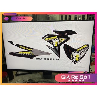 ( Quí khách vui lòng mang ra tiệm cho thợ dán ) Exciter 150 King Drag