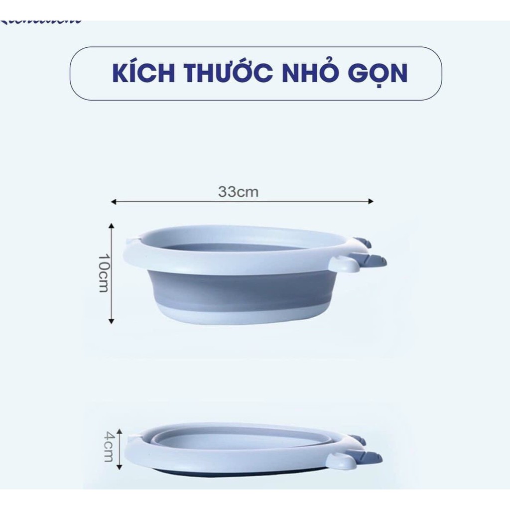 Chậu rửa mặt gấp gọn hình con heo con bò cực kì dễ thương và tiện dụng dành cho bé