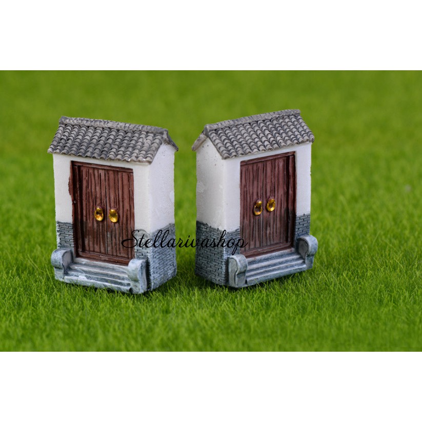 Mô hình cổng nông thôn đóng size lớn làm tiểu cảnh terrarium/ mô hình trang trí quà tặng trang trí