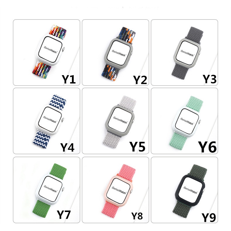 Dây Đeo Nylon Cho Đồng Hồ Thông Minh Apple Watch Dòng 7 6 SE 5 4 3 2 1 44mm 40mm 42mm 38mm