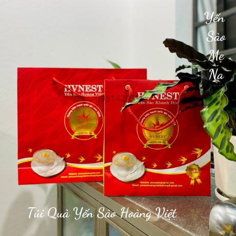 Túi Đựng Quà Tặng Yến Sào Logo Hoàng Việt
