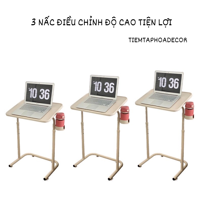 Bàn làm việc, học tập có thể gấp gọn, nâng hạ độ cao và điều chỉnh độ nghiêng mặt bàn tiện lợi