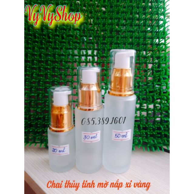 Combo 20 chai thủy tinh mờ 50ml