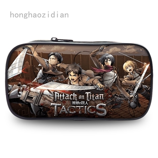 Túi Đựng Bút Chì/Mỹ Phẩm Có Khóa Kéo In Hình Anime Attack on Titan