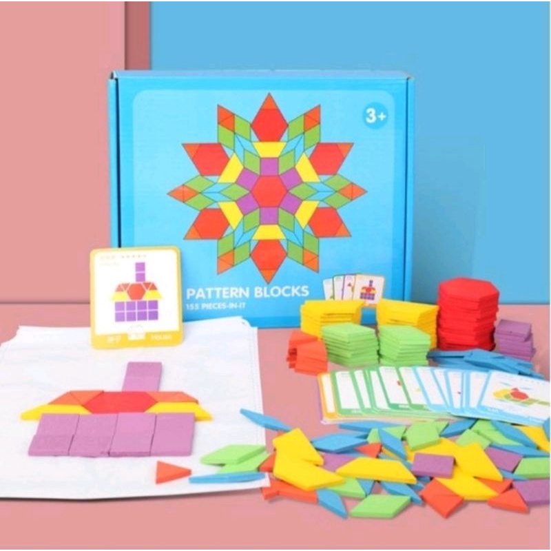 Ghép Hình Sáng Tạo - Pattern Blocks (155 chi tiết)