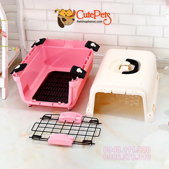 Lồng vận chuyển hàng không Size S 40x32x31cm dành cho thú cưng - Cutepets