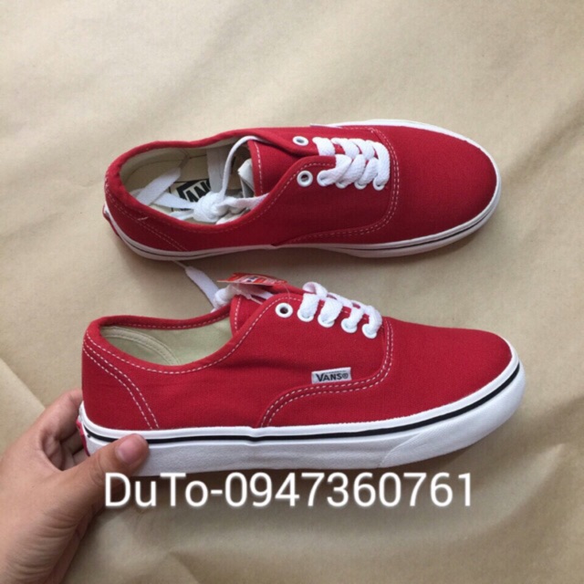 [FULLBOX] Giày Van classic đỏ size 36-&gt;43