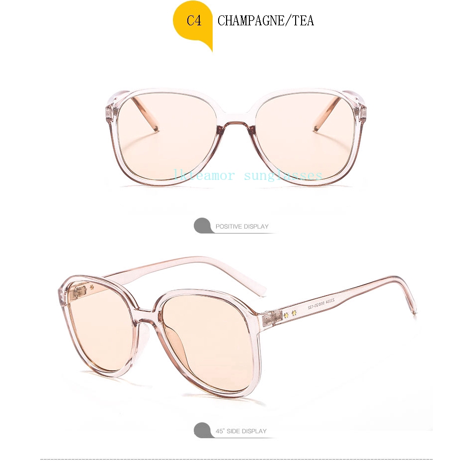 Kính mát gọng vuông trong suốt thời trang cổ điển cho nữ