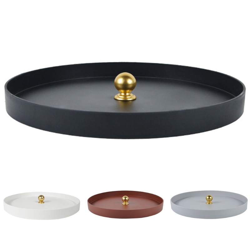 Khay Tròn Bằng Kim Loại Đựng Trang Sức Phong Cách Bắc Âu