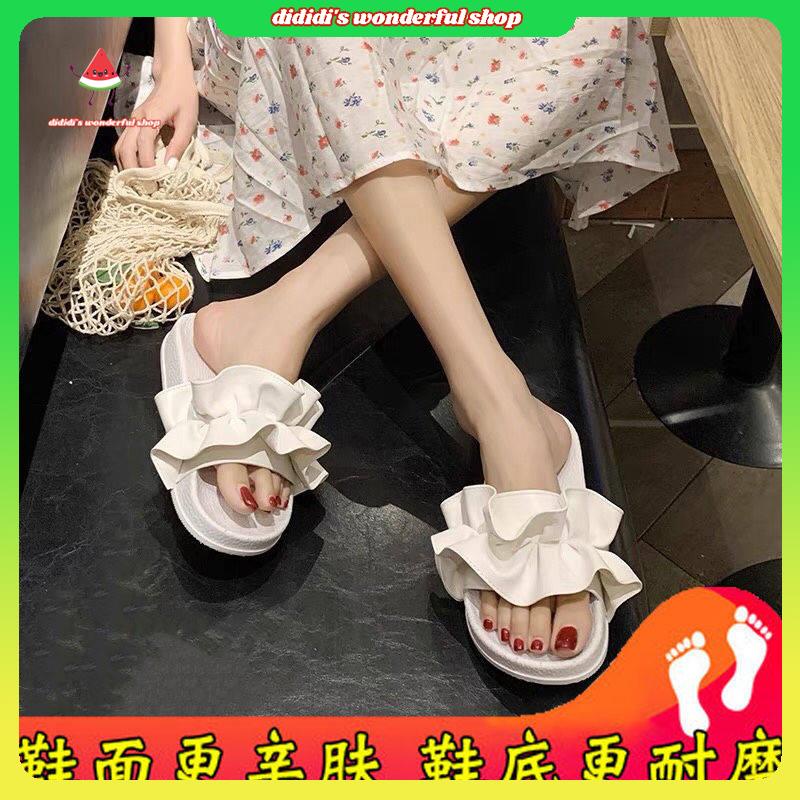 Dép Sandal Nhún Bèo Đi Trong Nhà Phong Cách Thời Trang Phương Tây