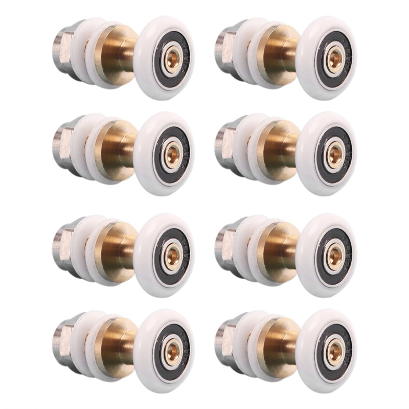 Bộ 8 Con Lăn Cửa Kính Nhà Tắm 20mm Siêu Mỏng