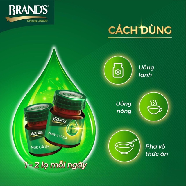 Nước cốt gà Brand's hộp 6 chai 42ml (Thái lan )