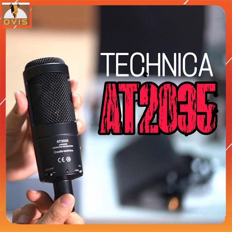 Audio Technica AT2035 - Micro Thu Âm 48V Chuyên Nghiệp Cho Phòng Thu, Livestream, Hát Trực Tuyến, Broadcast