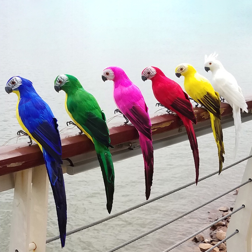 Chim Vẹt Giả 25CM 35CM Trang Trí Sân Vườn