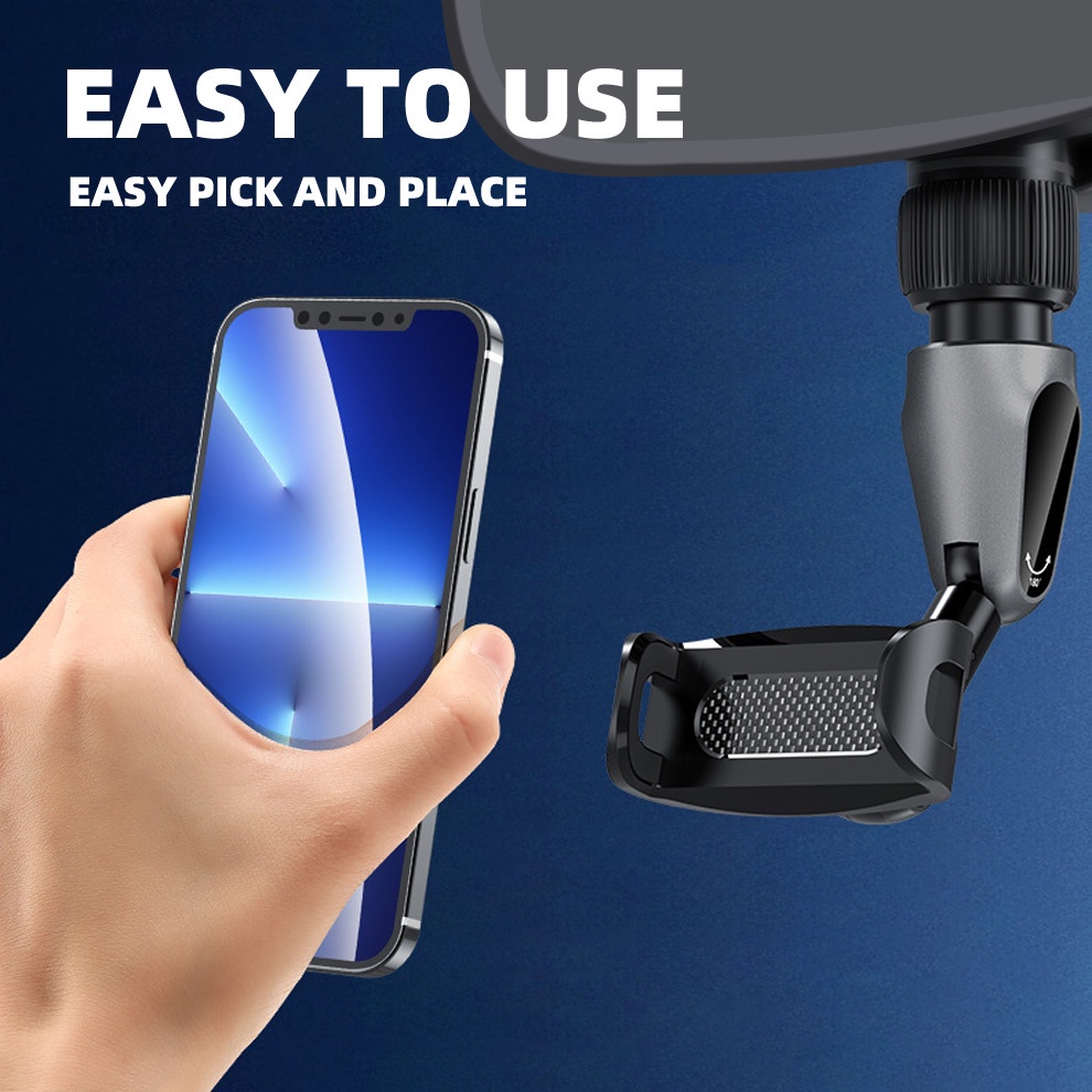Giá đỡ điện thoại/ GPS Ankndo xoay 360 độ gắn kính chiếu hậu xe hơi