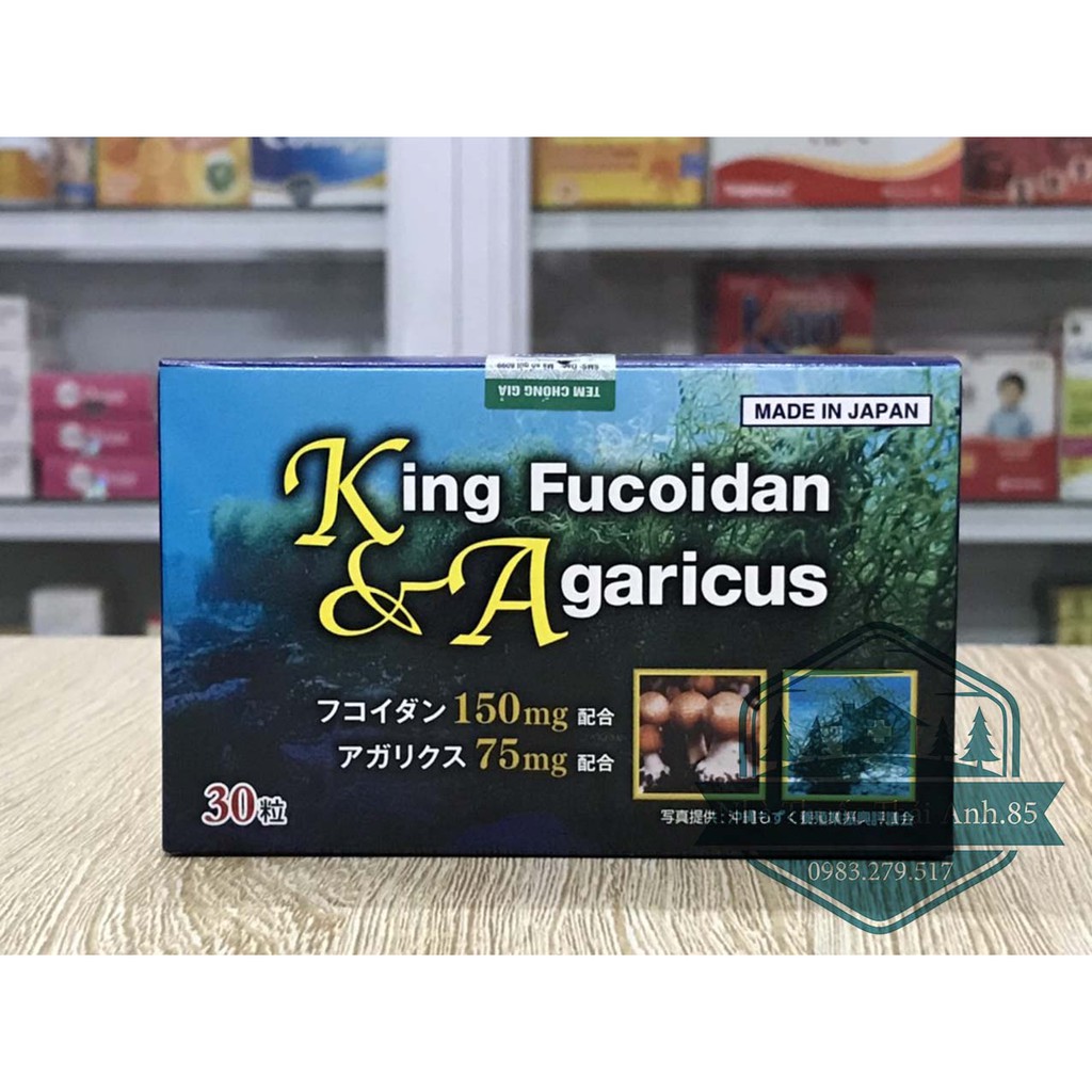 [Nhập Khẩu Chính Hãng ] King Fucoidan & Agaricus Tảo Nâu - Hỗ Trợ Điều Trị Ung Thư, U Bướu