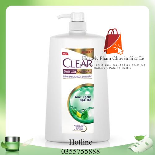 Dầu Gội Clear Sạch Gàu 1.4kg Mát Lạnh Bạc Hà 3x Sức Mạnh Đánh Bay Gàu, Ngứa, Vi Khuẩn
