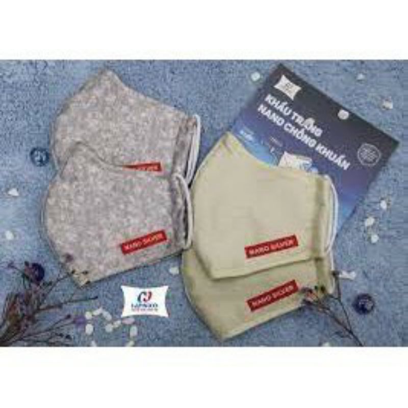 Khẩu trang vải hanvico Nano kháng khuẩn 35k/1 đôi