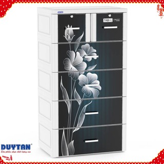 (Hà Nội) Tủ nhựa Duy Tân Tabi-L 5 ngăn-Đen