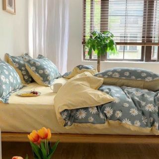 Bộ chăn ga poly cúc họa mi nhập khẩu