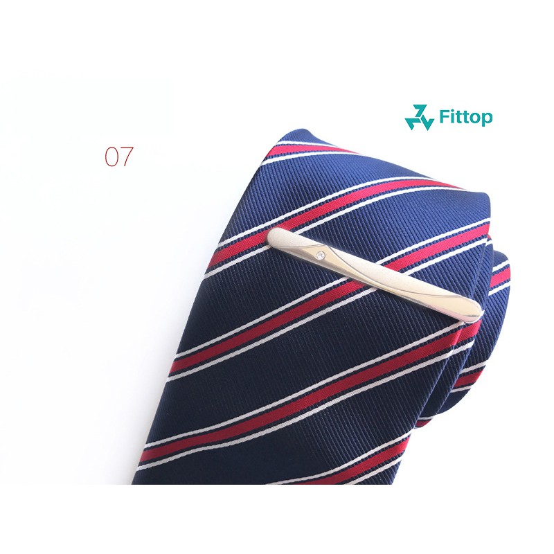 Kẹp Cà Vạt Nam FITTOP KEPCAVAT-007 Màu Bạc