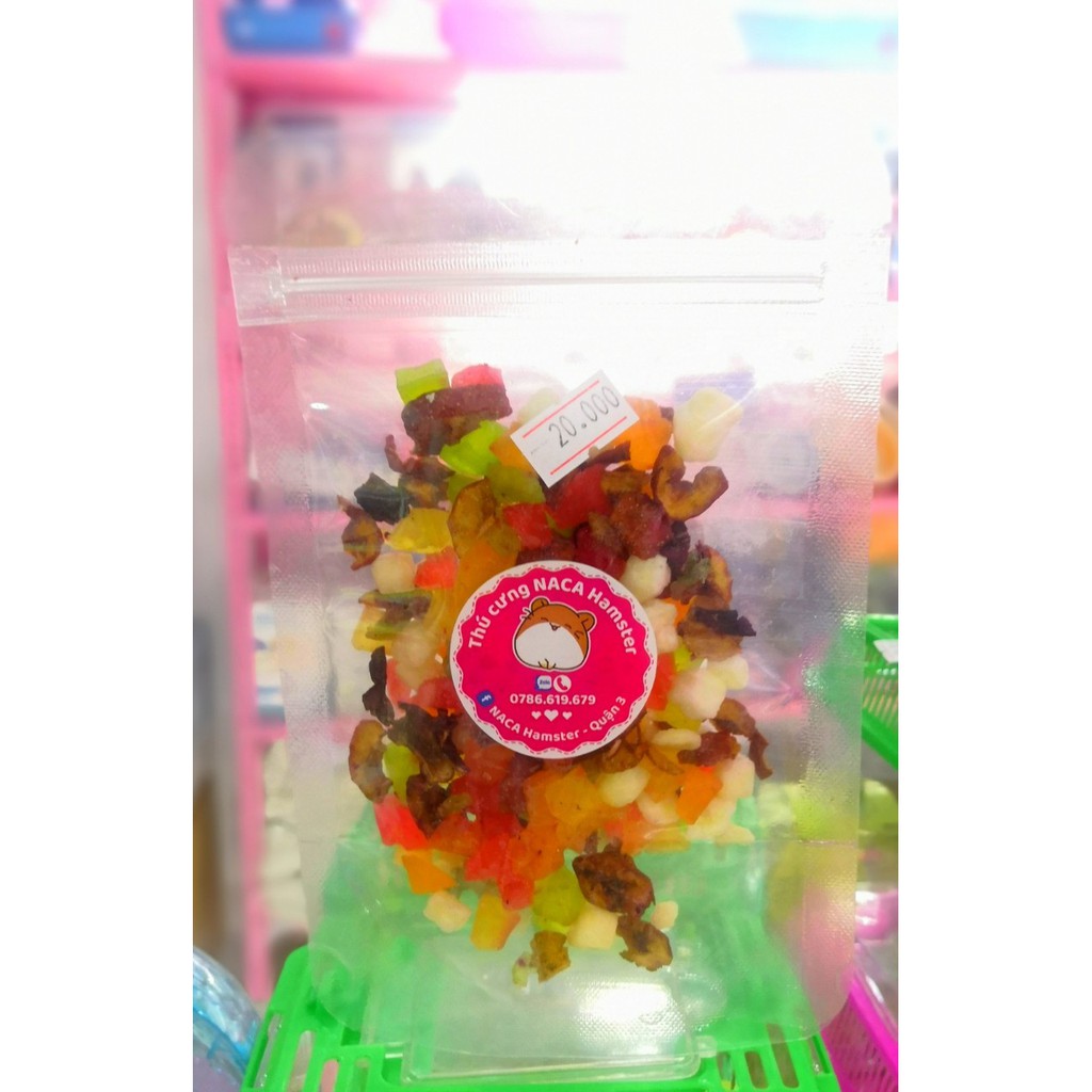 Hoa quả sấy cho hamster
