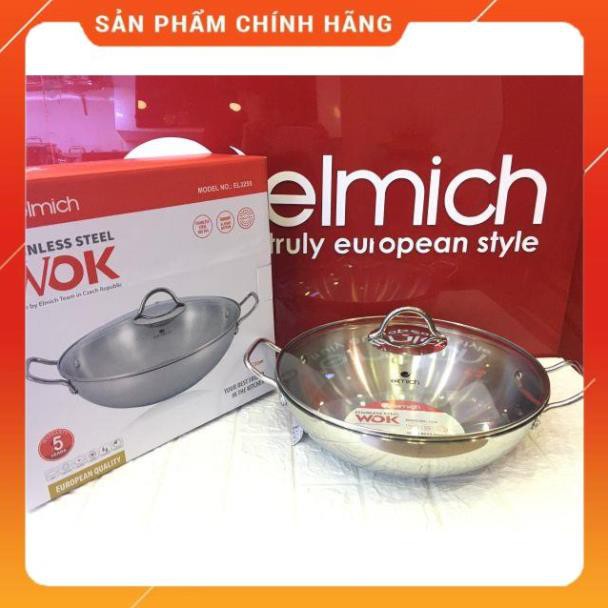 Chảo xào sâu lòng inox 304 elmich 3255