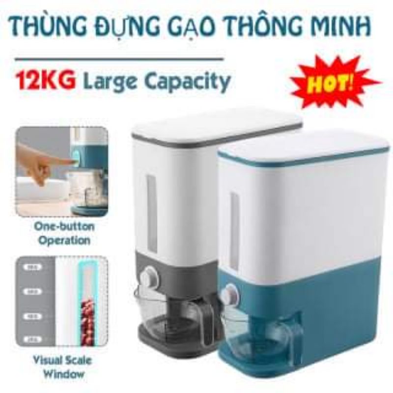 THÙNG GẠO THÔNG MINH HÌNH CHỮ NHẬT