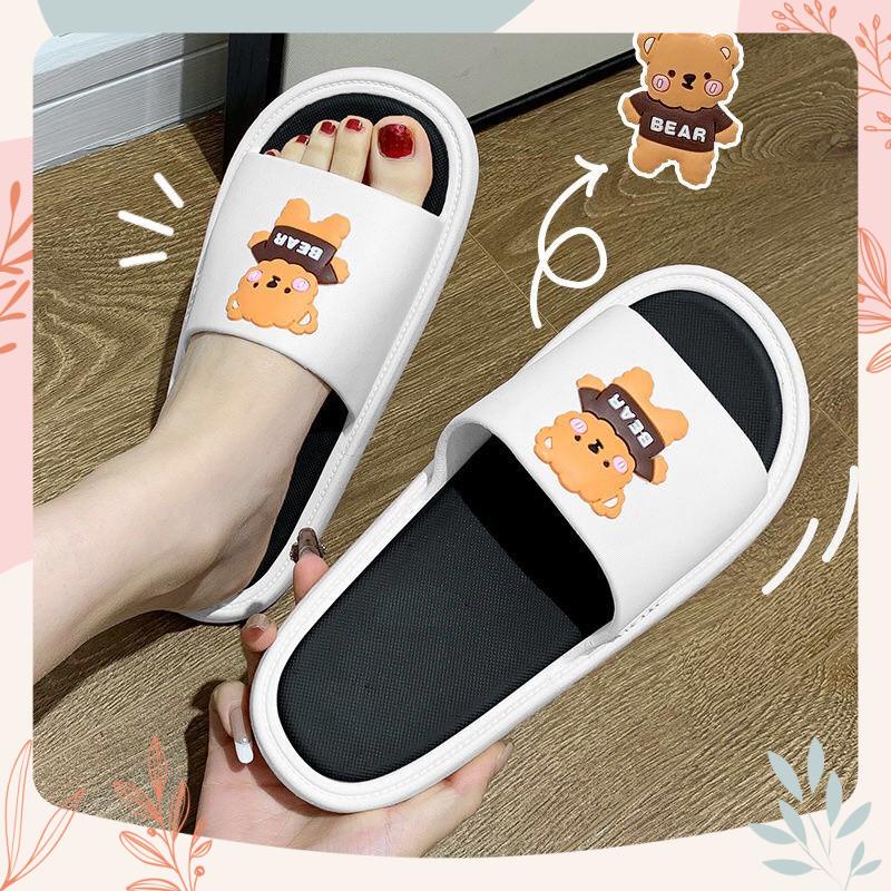 Dép Gấu Bear, Dép Quai Ngang Unisex Chống Trơn Trượt DP04