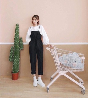 Set yếm kaki kèm áo