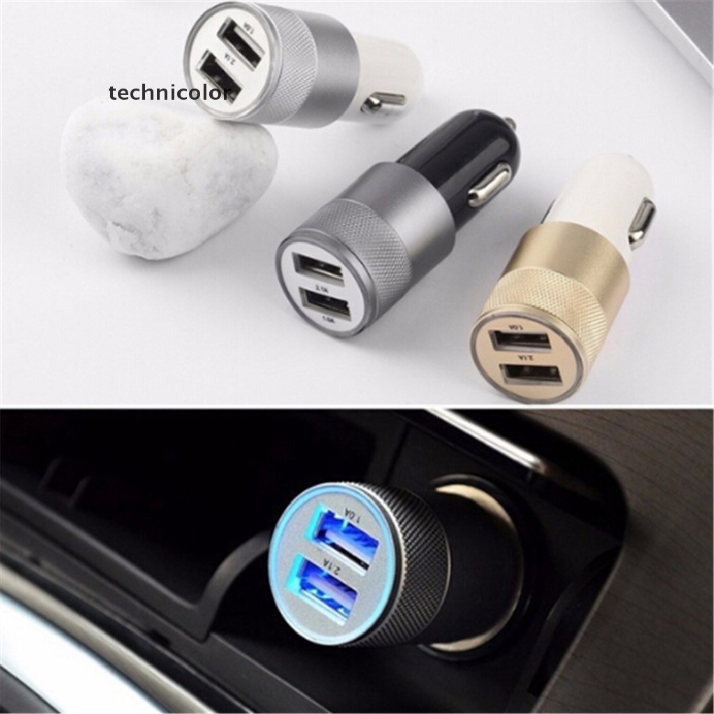 Tẩu Sạc Nhanh 2 Cổng USB DC 3.1A Cho Điện Thoại / laptop