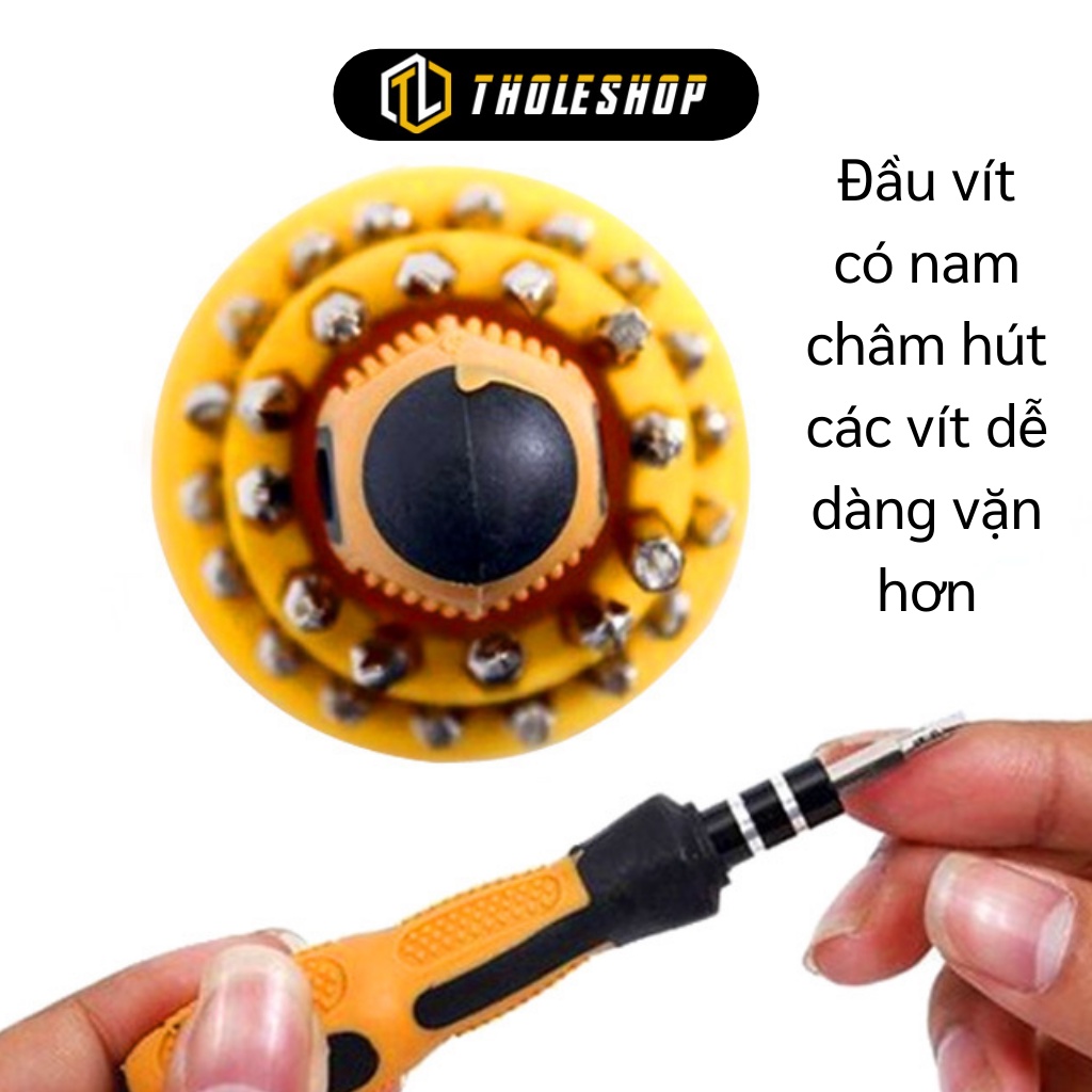 Bộ tua vít 31 đầu đa năng có nam châm hít - Dụng cụ vặn ốc tiện lợi đủ các đầu dẹt, lục giác, dấu cộng 241