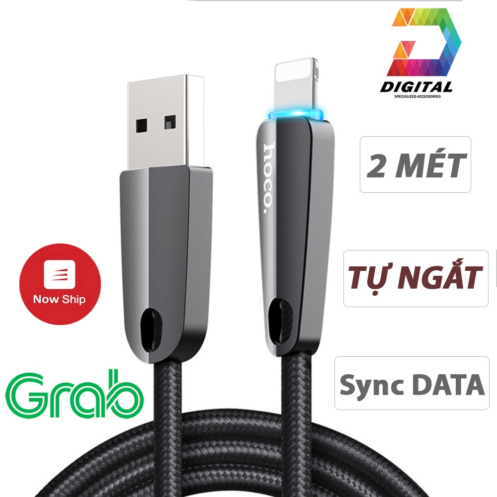 Cáp Sạc Tự Ngắt HOCO U35 Dài 2 Mét