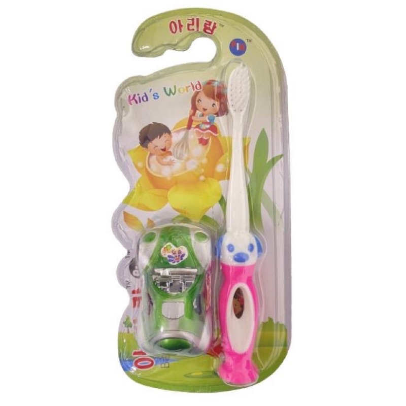 Bàn chải đánh răng trẻ em tặng kèm đồ chơi siêu xinh