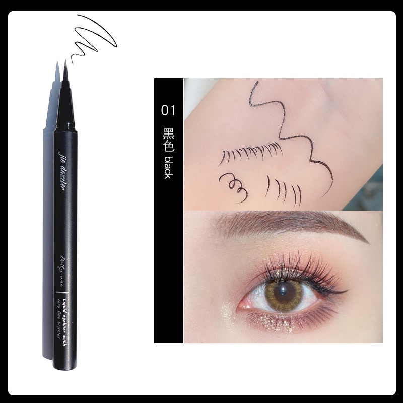 Bút Kẻ Mắt Nước Siêu Mảnh, Vẽ Mi Dưới Nét Tự Nhiên, Mềm Mại, Chống Thấm Nước, Lâu Trôi